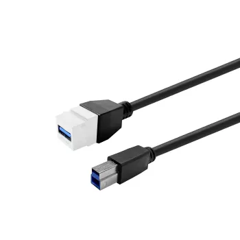 VivoLink PROKEYUSB3AFBM1M baltas USB 3.0 A-A prailginimo laidas su moterišku lizdu