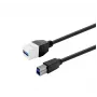 VivoLink USB 3.0 ilginimo laidas, Type-A lizdas-lizdas, baltas, PROKEYUSB3AFBM5W