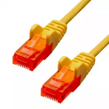 ProXtend V-6UTP-15Y CAT6 U/UTP CCA PVC Ethernet kabelis, 15 m, geltonos spalvos
