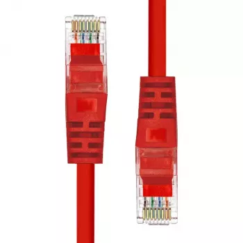 Tinklo kabelis ProXtend CAT5e U/UTP CCA PVC Raudonas 3 m RJ-45 Kištukas/Kištukas