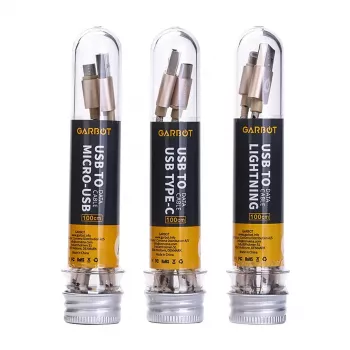 USB laidas Garbot C-05-10194 1m USB A Micro-USB B auksinis