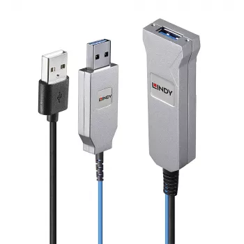 Lindy 30 m šviesolaidinis USB 3.0 laidas
