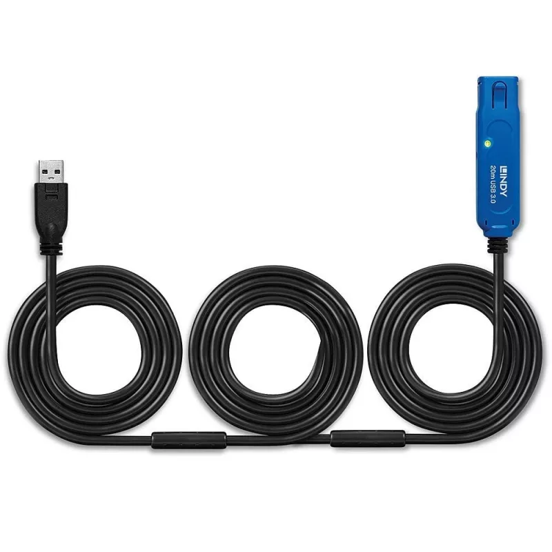 Lindy 20m USB 3.0 aktyvus ilginimo laidas Pro USB A į USB A 5 Gbit/s