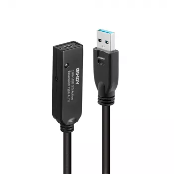 Lindy 10m USB 3.0 aktyvus ilginimo kabelis Type A į C