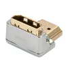 Lindy CROMO HDMI vyriškas į moterišką 90 laipsnių stačiu kampu žemyn adapteris