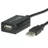 USB 2.0 ilginimo kabelis VALUE 12m su kartotuvu