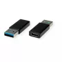 Adapteris USB 3.2 Gen 1 VALUE Type A - C M/F Juodas