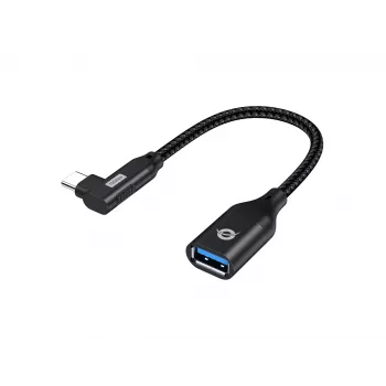 Conceptronic ABBY19B USB 3.2 Gen 2 90° kampuotas USB-C į USB-A OTG adapteris