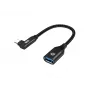 Conceptronic ABBY19B USB 3.2 Gen 2 90° kampuotas USB-C į USB-A OTG adapteris