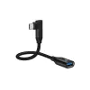 Conceptronic ABBY19B USB 3.2 Gen 2 90° kampuotas USB-C į USB-A OTG adapteris