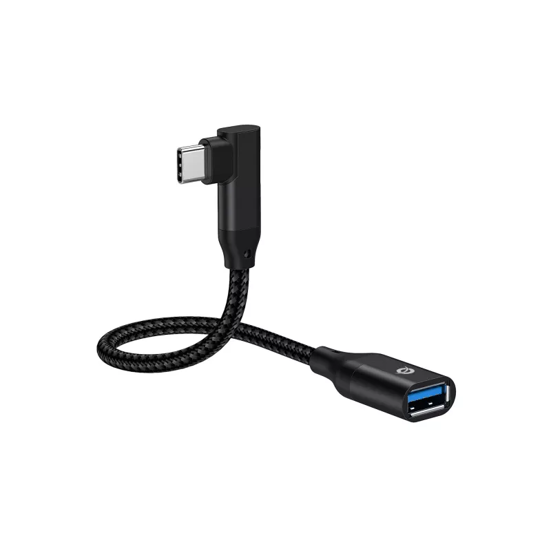 Conceptronic ABBY19B USB 3.2 Gen 2 90° kampuotas USB-C į USB-A OTG adapteris