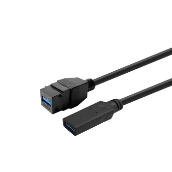 VivoLink USB 3.0 A tipo laidas A jungtimis 0,2 m – juodas