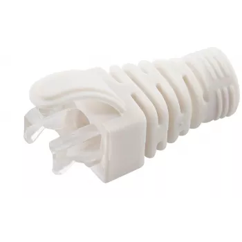 MicroConnect CONB65W apsauginis gaubtas nuo įlinkimų Cat5e/Cat6/Cat6A kabeliams iki 6,5 mm, baltas