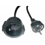MicroConnect MC-PE0300FRB maitinimo prailginimo laidas ES kištukas į prancūzišką E tipą, 3 m, juodas