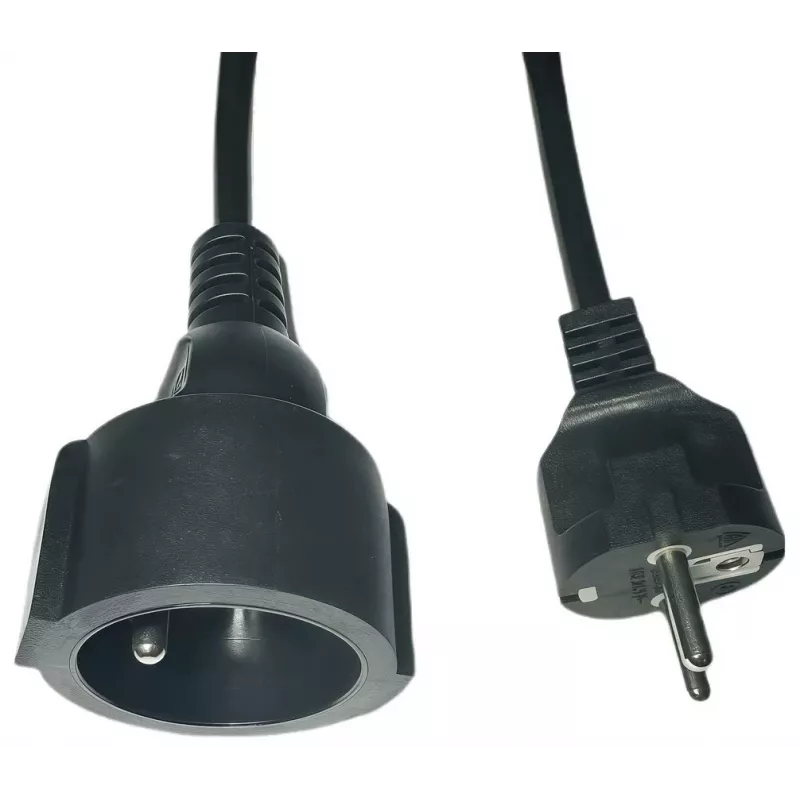 Maitinimo ilginimo laidas MicroConnect MC-PE0500FRB 500 cm su EU kištuku, juodas