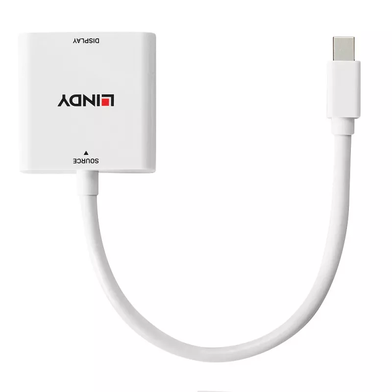 Lindy Mini DisplayPort į DVI keitiklis 0,18 m
