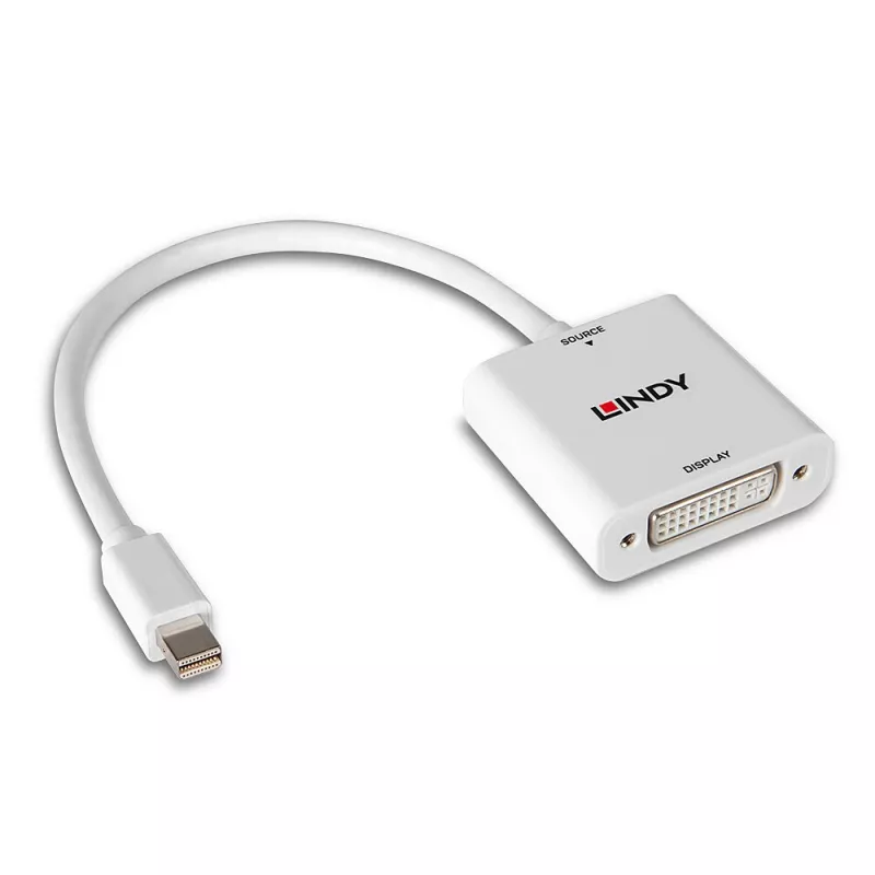 Lindy Mini DisplayPort į DVI keitiklis 0,18 m