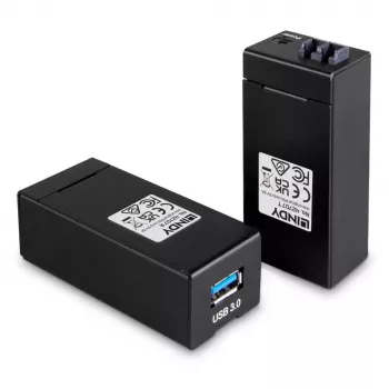 AV siųstuvas ir imtuvas Lindy 200m Šviesolaidinis USB 3.0 Prailgintuvas
