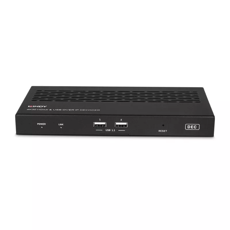 Lindy 4K30 HDMI ir USB per IP sistema – dekoderis