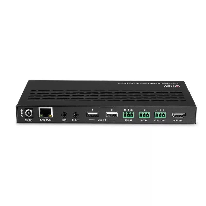 Lindy 4K30 HDMI ir USB per IP sistema – dekoderis