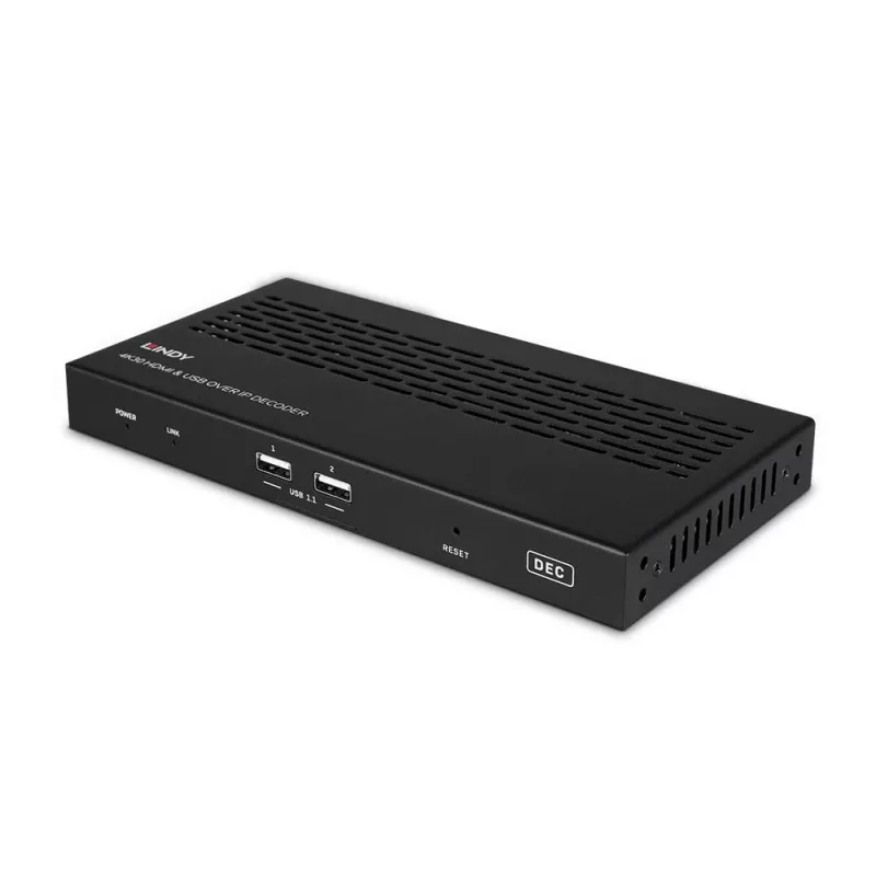 Lindy 4K30 HDMI ir USB per IP sistema – dekoderis