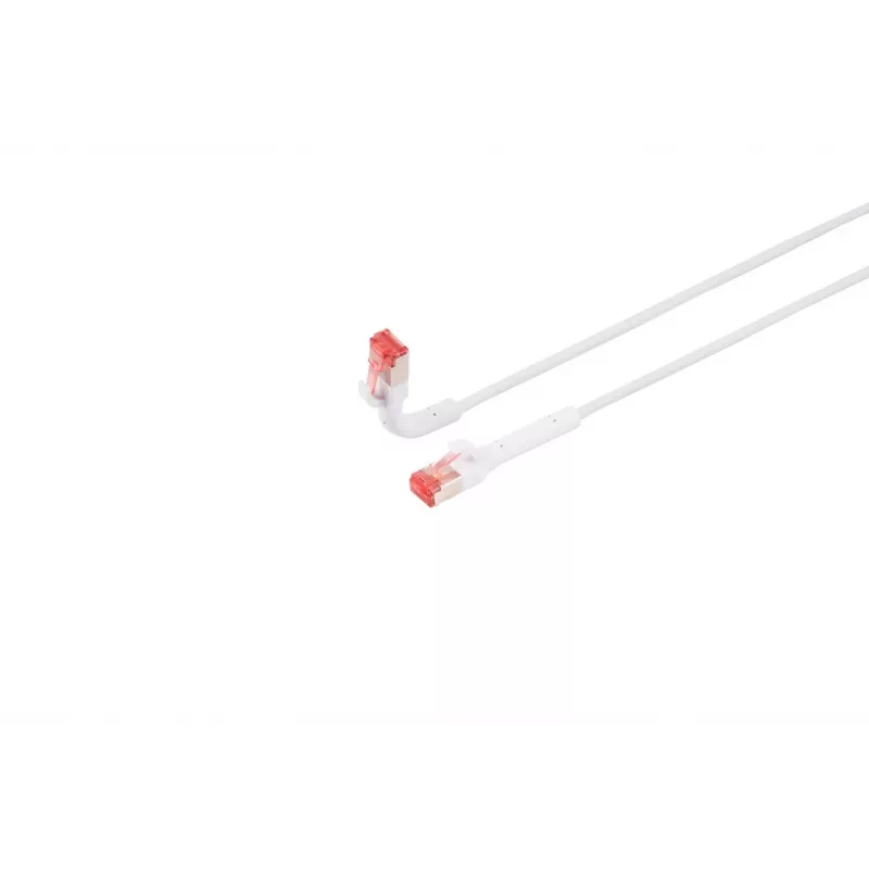 Tinklo kabelis Lanview LV-6AFTP-FLEX-ANG-03W RJ45 Cat6A 3 m Baltas
