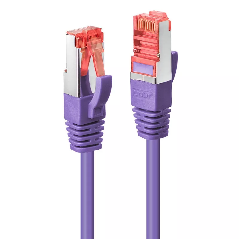 Tinklo kabelis Lindy RJ45/RJ45 CAT6 7,5m Violetinis S/FTP (S-STP)