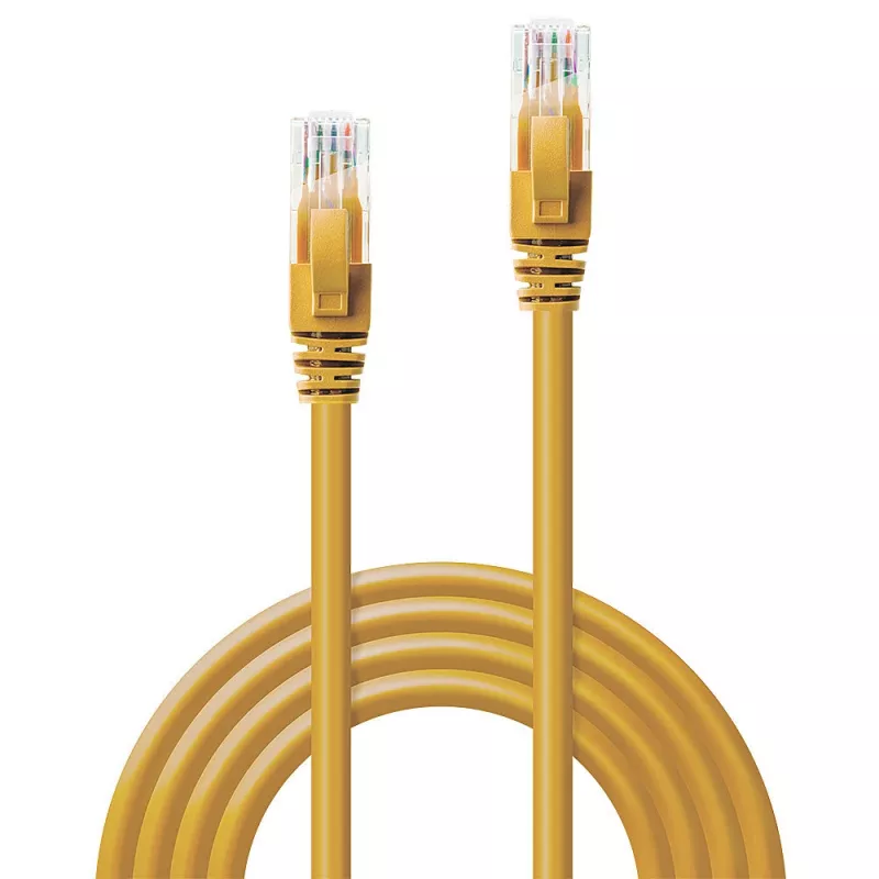 Lindio 0,3 m RJ-45 Cat6 U/UTP geltonas tinklo laidas