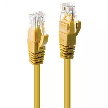 Lindy 10 m Cat.6 U/UTP tinklo kabelis, geltonas