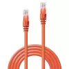 Tinklo laidas Lindy 3 m Cat.6 RJ-45 U/UTP oranžinis