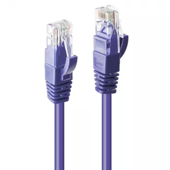 Tinklo kabelis Lindy 5m Cat.6 RJ-45 U/UTP Violet