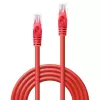 Tinklo kabelis Lindy RJ45/RJ45 CAT6 10m RJ-45 U/UTP Raudonas