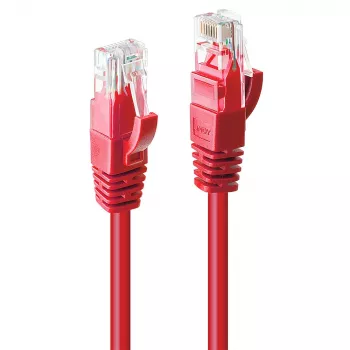 Tinklo laidas Lindy 1 m Cat.6 RJ-45 U/UTP raudonas
