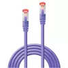 Tinklo laidas Lindy RJ-45 Cat.6 0,5m S/FTP Violetinis