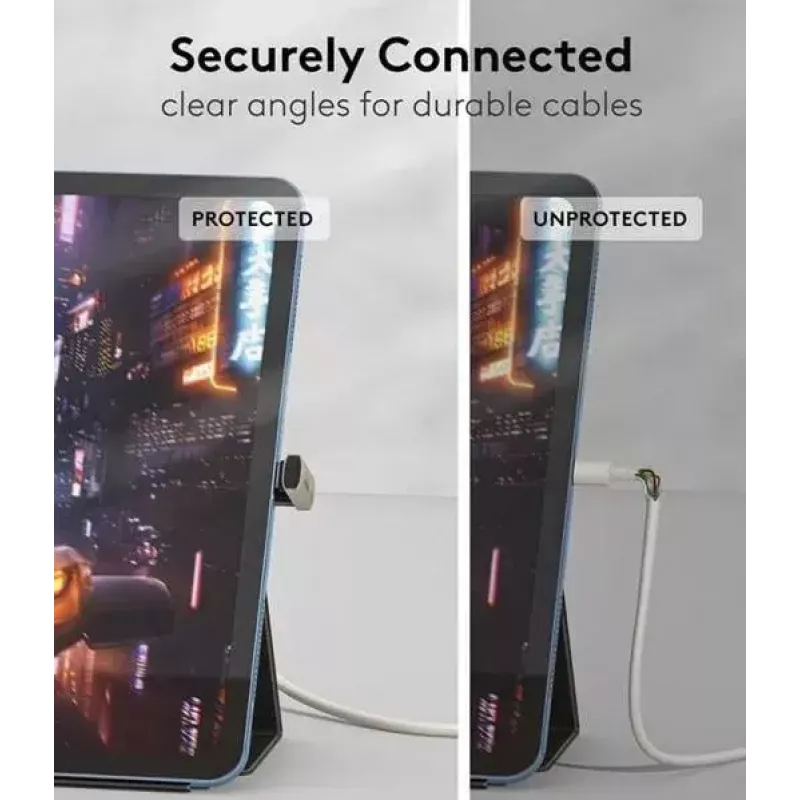 MicroConnect MC-USB4AG Premium USB4 3x2 USB-C dvigubai kampinis adapteris, 240 W, 40 Gbps