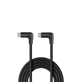 Lindy 1,5 m USB 3.2 dešinės pusės USB-C į dešinės pusės USB-C laidas, 10 Gbps