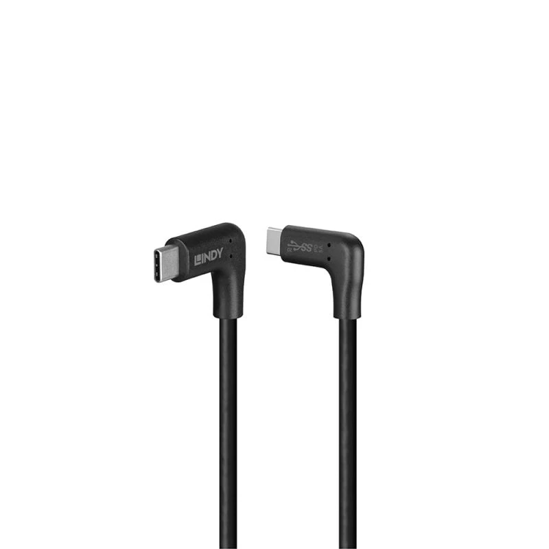 Lindy 1,5 m USB 3.2 dešinės pusės USB-C į dešinės pusės USB-C laidas, 10 Gbps