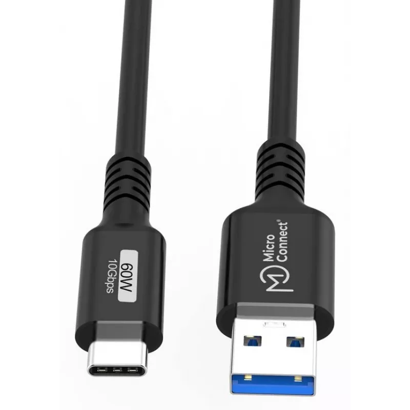 Microconnect USB3.2AC025 USB kabelis USB 3.2 Gen 2 (3.1 Gen 2) 0,25 m USB C USB A Juoda