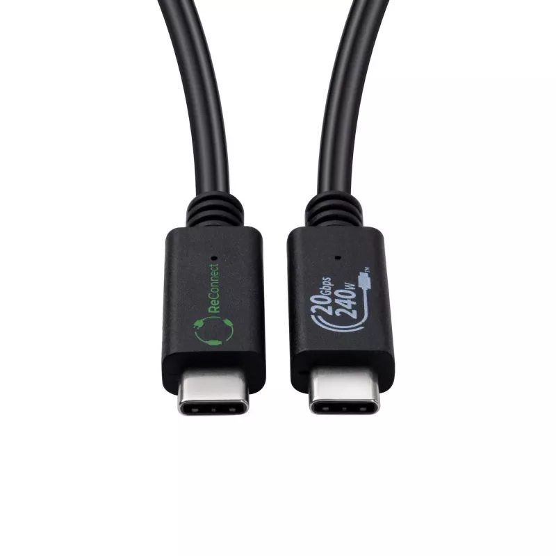 MicroConnect ECO-USB3.2CC1.5 USB-C laidas 1,5 m juodas