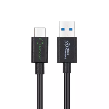Microconnect ECO-USB3.2CA0.25 USB laidas USB 3.2 Gen 2 (3.1 Gen 2) 0,25 m USB A USB C juodas
