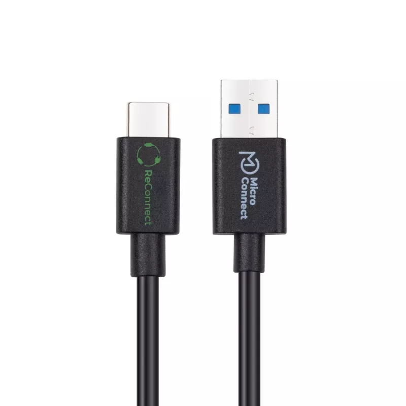 Microconnect ECO-USB3.2CA0.25 USB laidas USB 3.2 Gen 2 (3.1 Gen 2) 0,25 m USB A USB C juodas