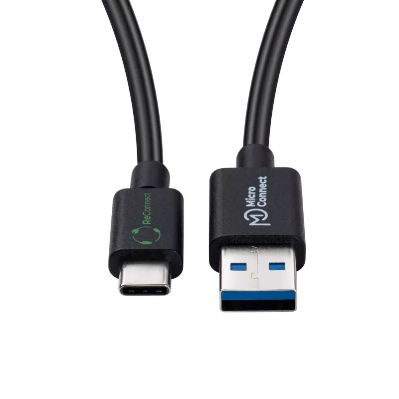 Microconnect ECO-USB3.2CA0.25 USB laidas USB 3.2 Gen 2 (3.1 Gen 2) 0,25 m USB A USB C juodas