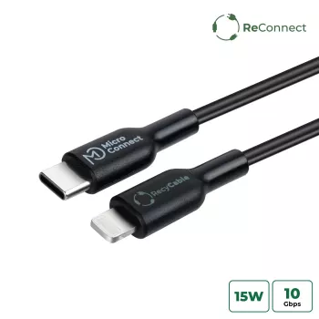 MicroConnect ECO-USB3.1CL1 Lightning laidas 1m juodas USB C