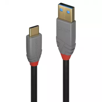 Lindy 3 m USB 3.2 A tipo į C tipo laidas, 5A PD, juodas