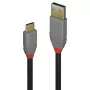 Lindy 3 m USB 3.2 A tipo į C tipo laidas, 5A PD, juodas
