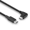 Lindy 1 m USB 2.0 tiesus USB-C į stačiu kampu USB-C laidas