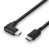 Lindy 1 m USB 2.0 tiesus USB-C į stačiu kampu USB-C laidas