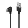 USB laidas Lindy 32000 — USB 2.0, USB-A į USB-C, 0,5 m, juodas