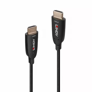 Lindy 100 m hibridinis šviesolaidinis HDMI 8K60 laidas, 48 Gbit/s, juodas