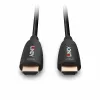 Lindy 100 m hibridinis šviesolaidinis HDMI 8K60 laidas, 48 Gbit/s, juodas